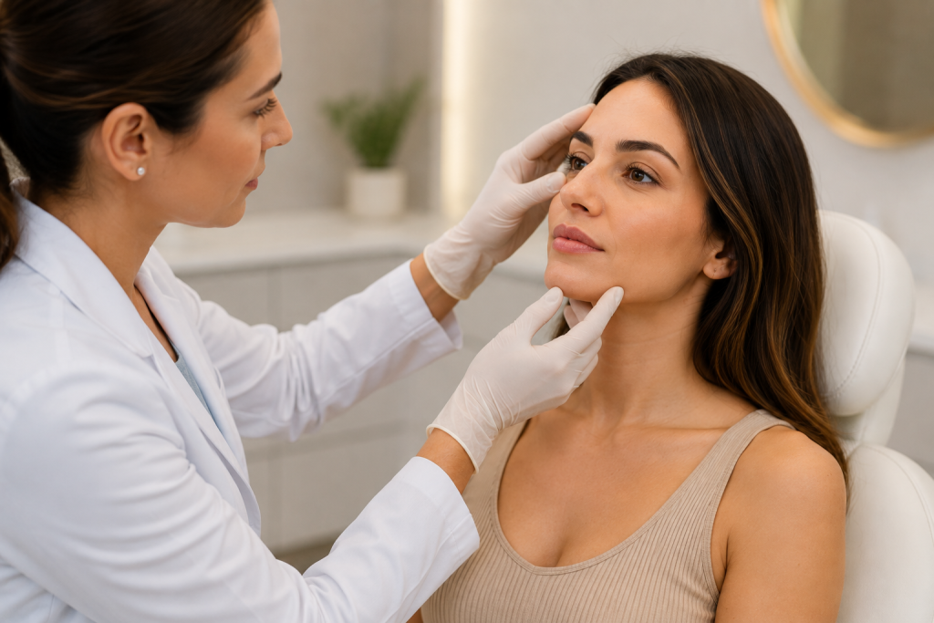 Avaliação profissional para harmonização facial natural